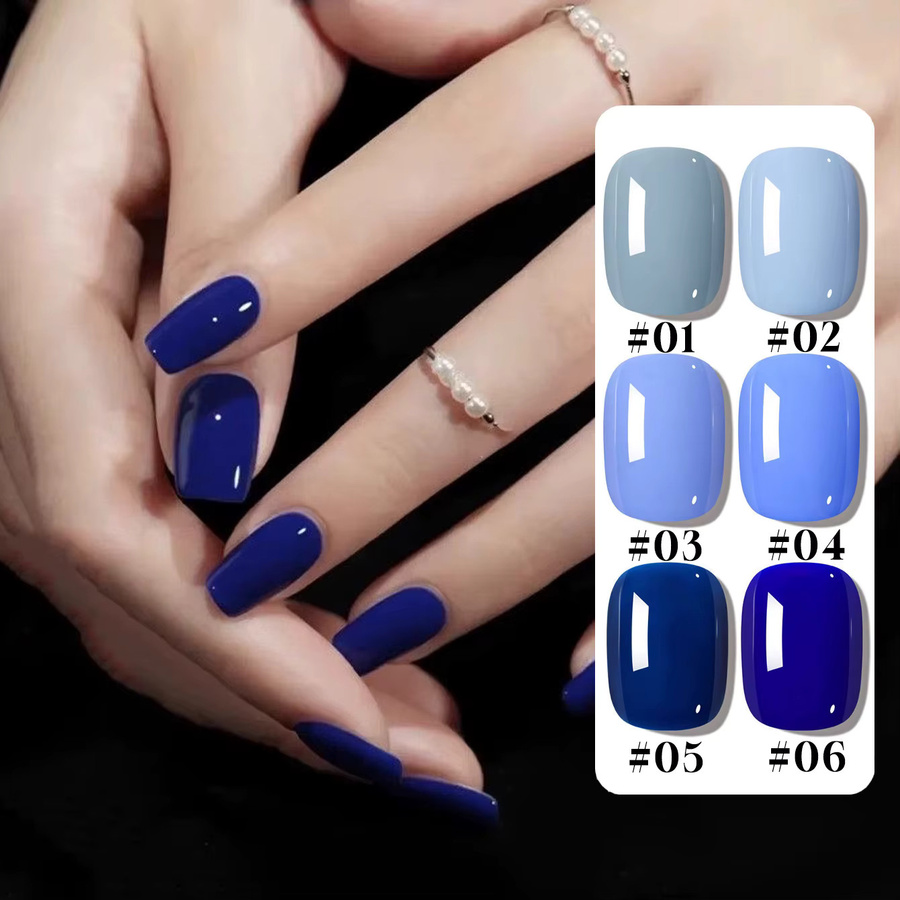 MIANEL NAIL Santorini Serie Nagellack, Blau, Glänzend, 12 ml - Bild 2