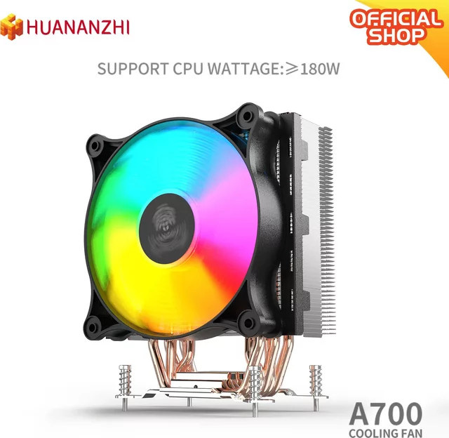 HUANANZHI LED-CPU-Kühler mit leisem Einzellüfter für A300 A400 A500 A700 A04 A06 Modelle - Bild 1