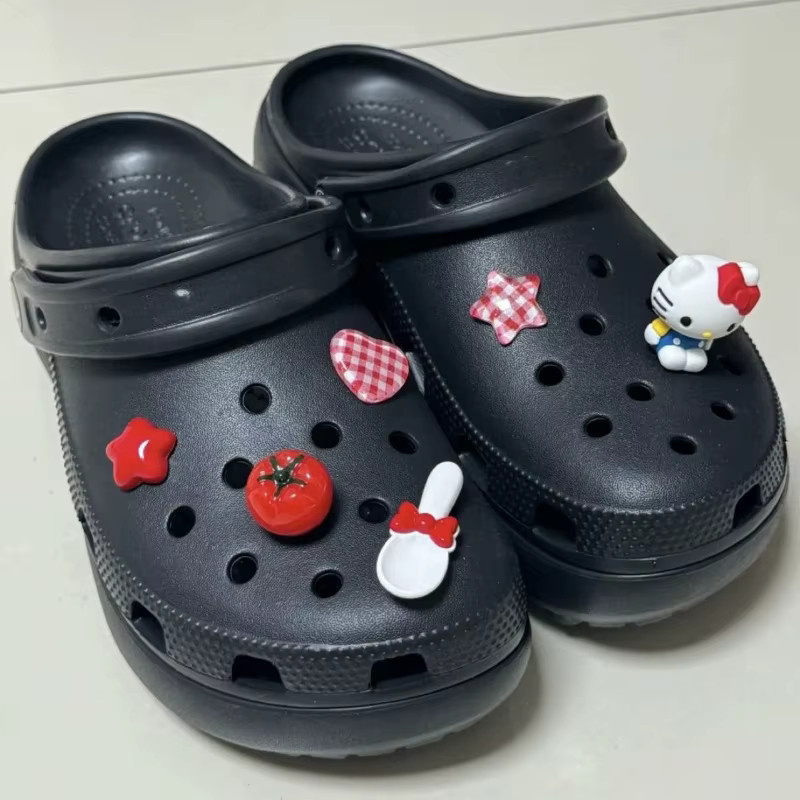Mesuca Hello Kitty-Set, DIY-Schuhanhänger, Tomatenrot, Unisex - Bild 5