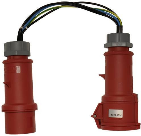 Metrel Messadapter A 1390 CEE-Kupplung 32A 5polig rot - Bild 1