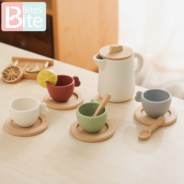 bite bites Coffee Machine Spielzeug Set aus Holz 10-teiliges Set - Bild 1