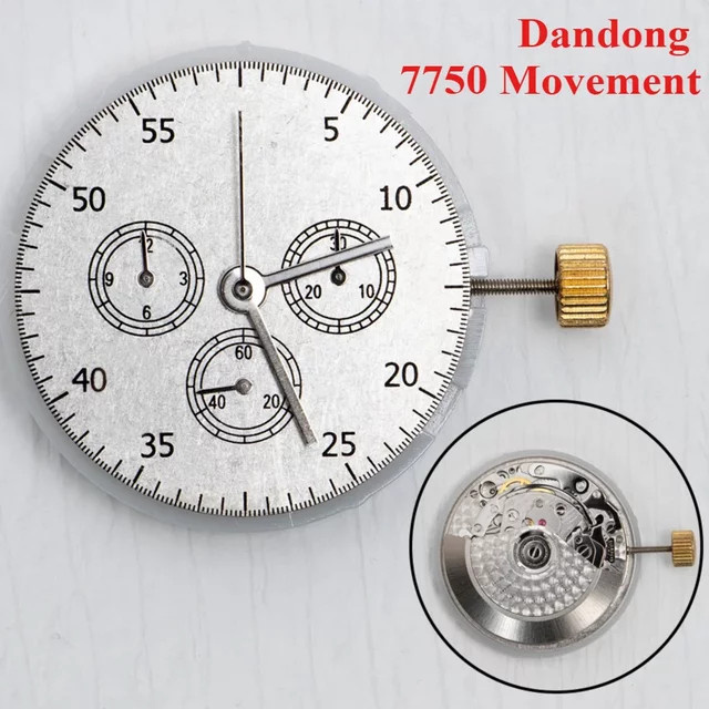 FancyWrist Uhrwerk-Zubehör 7750 mechanisches Uhrwerk, Silber - Bild 1