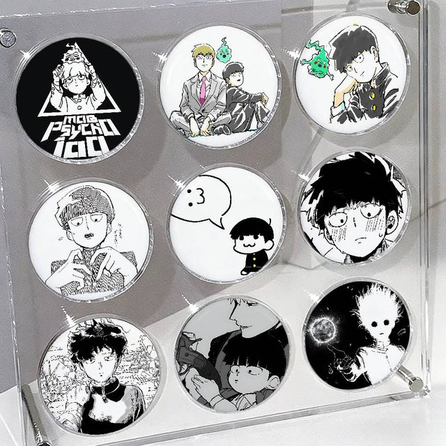 Kayou Abzeichen-Pins Anime M-Mob-psycho 100, Unisex - Bild 1