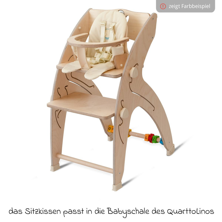 QuarttoLino Sitzkissen aus Polyamid für den Babyeinsatz in Grau - Bild 1