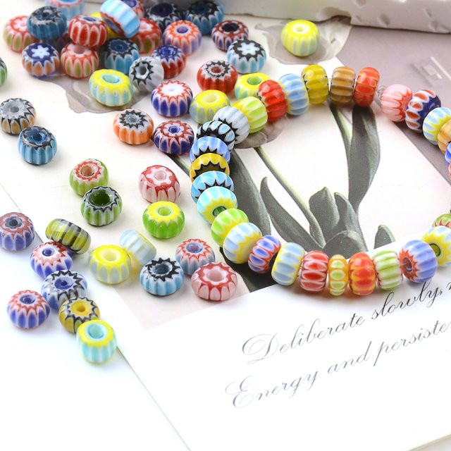 NASSBORO Glasperlen, Blume, Bunt, Unisex - Bild 1
