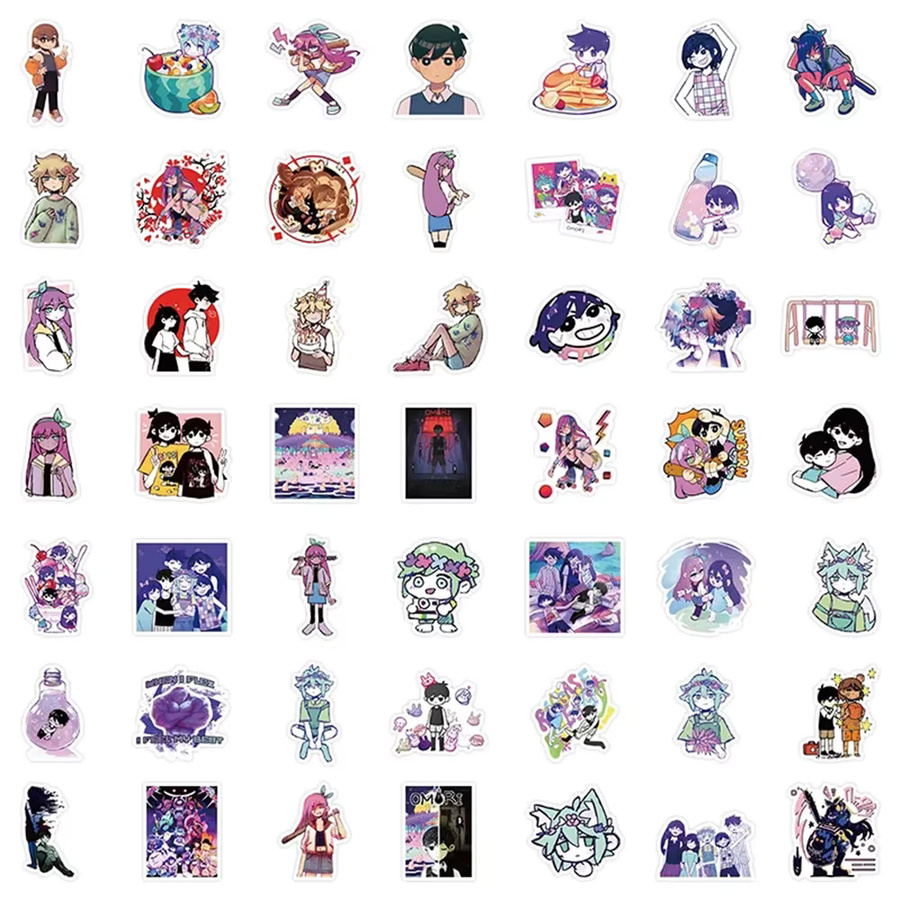 Kpustyle Omori Anime Sticker Set, wasserdichte Aufkleber in Multicolor für Laptop, Skateboard und Handy - Bild 4