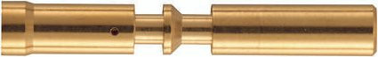 HARTING Crimpkontakt 09156006222 aus Messing mit Goldbeschichtung - Bild 1