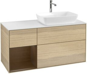 V&B Waschtischunterschrank Finion in Weiß, Breite: 120 cm, Tiefe: 50,1 cm, Höhe: 50,1 cm - Bild 1