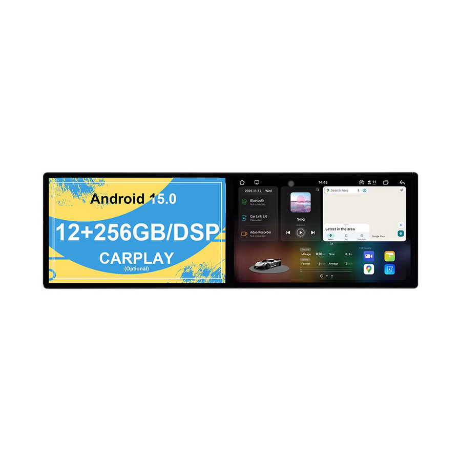 Aotsr Dual-Screen Android Autoradio für Volkswagen Sharan 2012-2019 mit GPS-Navigation und Touchscreen in Schwarz - Bild 7