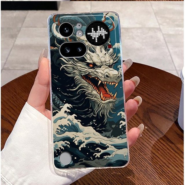 Transparente Silikon-Schutzhülle für Nothing Phone 4a Pro mit niedlichem Hasen-Design - Bild 1