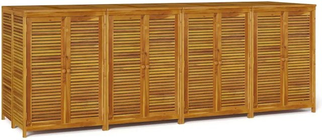 vidaXL Gartenbox aus geöltem Akazien-Massivholz in Braun, B/T/H: 280 x 87 x 104 cm - Bild 1