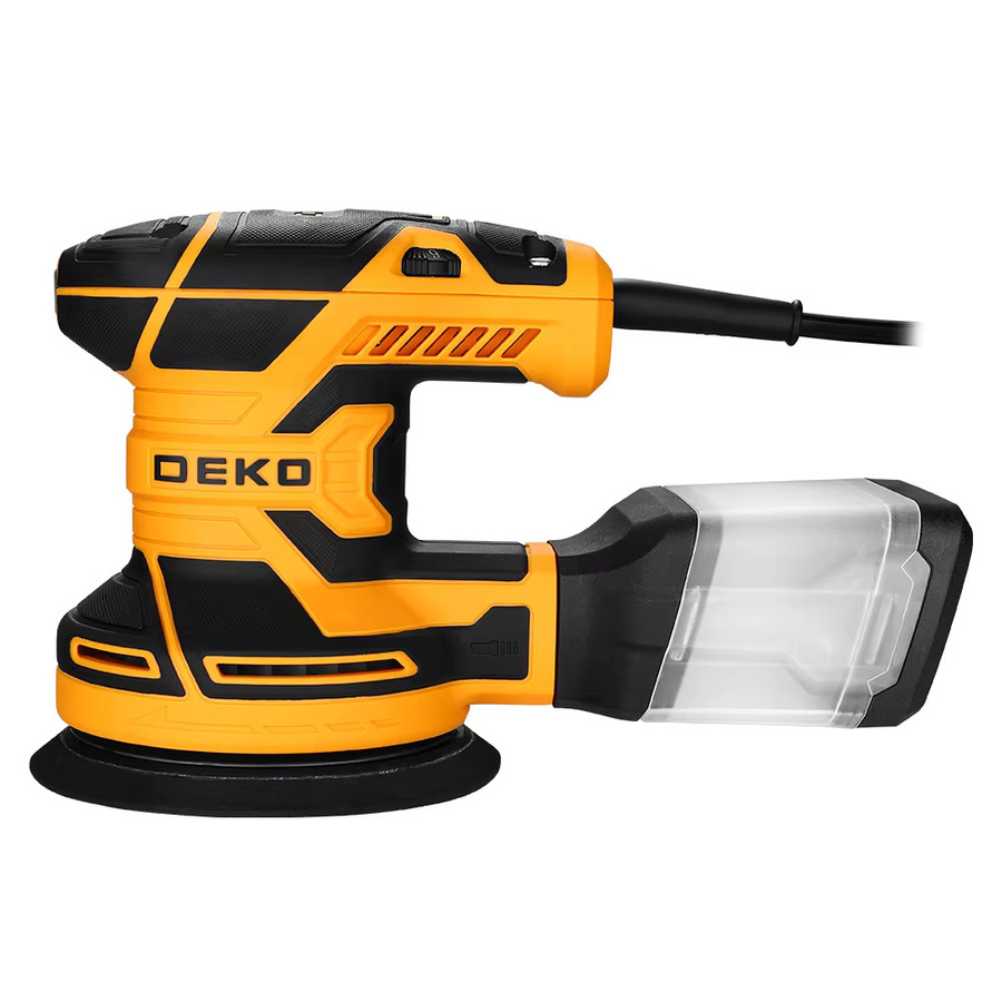 DEKO Exzenterschleifer DKOS32XL125 in Orange mit 320 W Leistung und 14000 U/min für Heim-DIY und Polierarbeiten - Bild 3