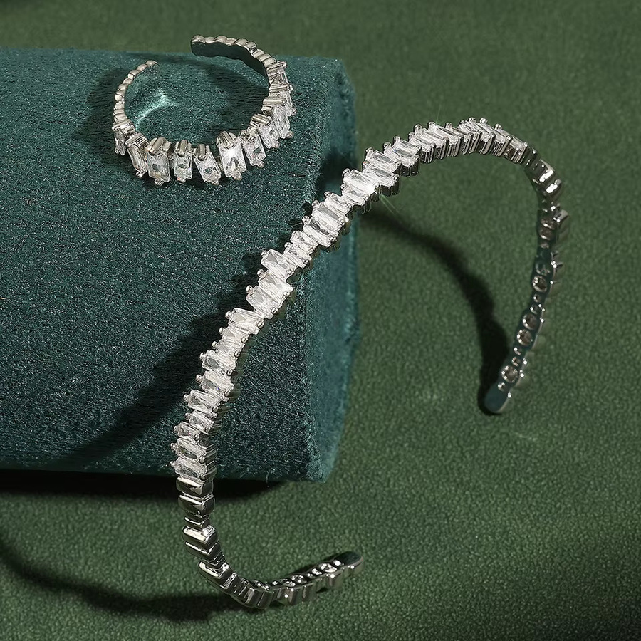 ZAKOL Schmuck-Set, Armreif, Ring, Silber, Zirkonia, Damen - Bild 1