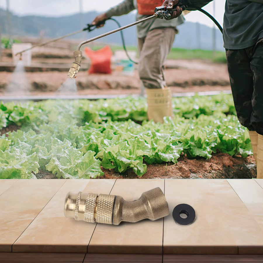 Vibratite Hochdruck Zerstäuber Düse aus Messing in Gold für Landwirtschaft und Garten 1/2 Zoll - Bild 5