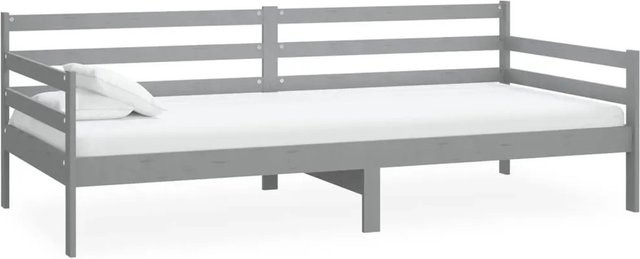 vidaXL Tagesbett aus Kiefer Massivholz in Grau, B/T/H: 90 x 200 cm - Bild 1