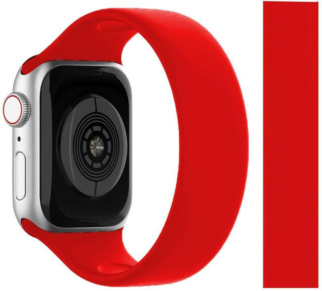 Uhrenarmband Silikon, rot, Unisex - Bild 1