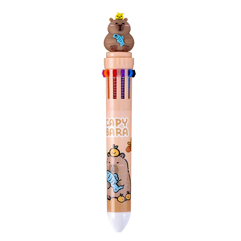 JETTING Capybara Gelstifte im 10er Set mit bunter Tinte und Silikon-Hülle, 0,5 mm Schreibwaren für Schule und Büro - Bild 2