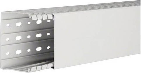 Hager Verdrahtungskanal HA780100 Grau B: 100 mm, H: 80 mm, L: 2 m - Bild 1