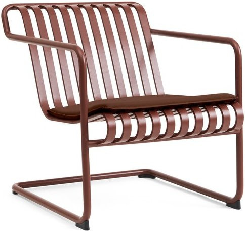 HAY Palissade Cantilever Lounge Chair Low in Rot aus pulverbeschichtetem Stahl - Bild 1