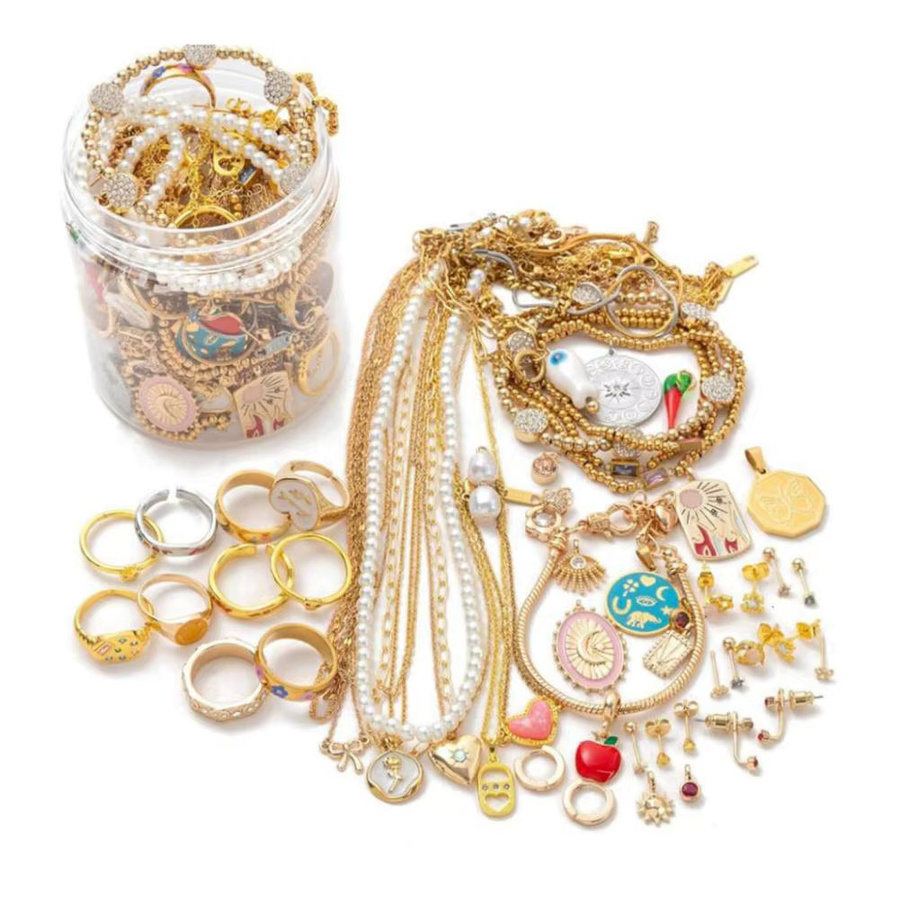 BLUELANS Schmuckset, Messing, Gold, Perle, Damen, Vintage - Bild 3