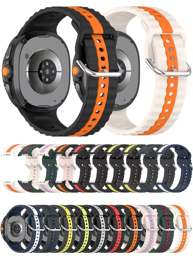 Samsung Uhrenarmband Silikon, Schwarz, Galaxy Watch 8 Classic, Unisex - Bild 6