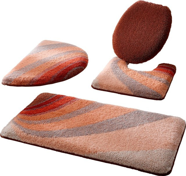 Kleine Wolke Badematte beige multicolour aus 100% Polyacryl rutschhemmend und für Fußbodenheizung geeignet - Bild 1