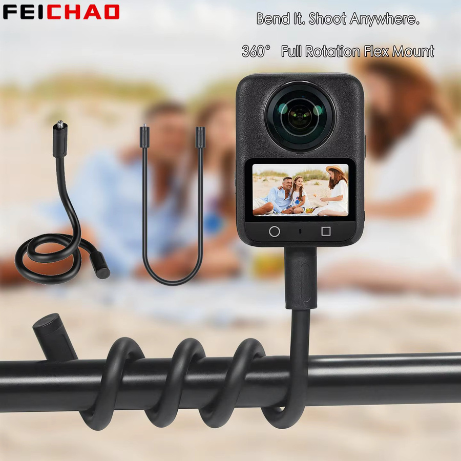 FEICHAO Magnetische Kamerahalterung mit 1/4 Zoll Stativadapter in Schwarz für GoPro, DJI, Insta360 und Actioncams - Bild 4