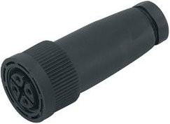 ifm Electronic E10137 Sensor-Aktor-Steckverbinder, unkonfektioniertierte Buchse, gerade, 4 Polzahl, schwarz - Bild 1
