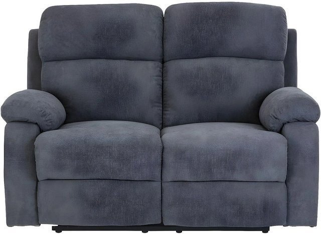 Vente-unique Relaxsofa Tolzano in Anthrazitgrau mit Stoffbezug, Breite: 146 cm - Bild 1