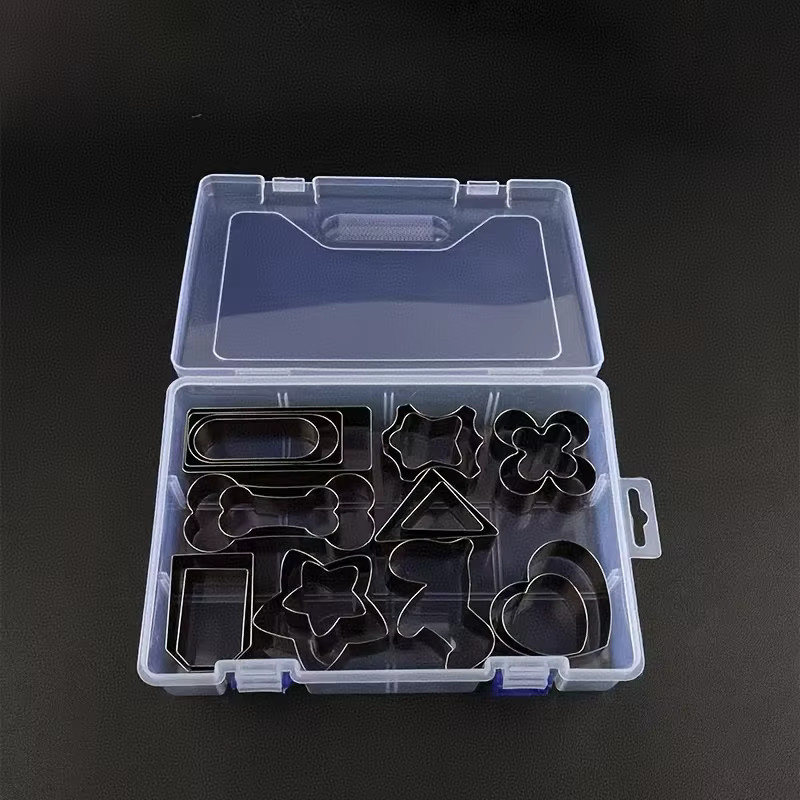 19-teiliges Set Lederstanzwerkzeuge aus Metall in Silber mit Schneidescheren und Herzwerkzeugen - Bild 2