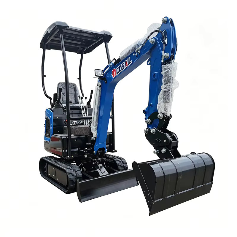 Professioneller Mini-Bagger nicosail in Blau für Versorgungsinstallationen, Landschaftsbau und Landwirtschaftsbau mit CE-Zertifizierung - Bild 4