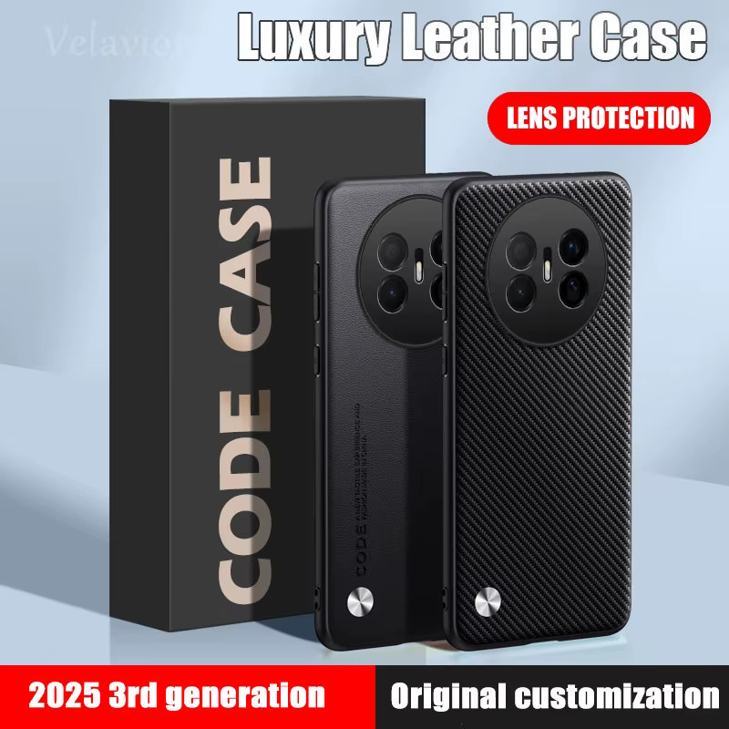 Luxus PU Leder Schutzhülle für Huawei Mate 70 Air und Mate 7060 Pro in Lila, stoßfeste Silikon-Schutzhülle - Bild 2