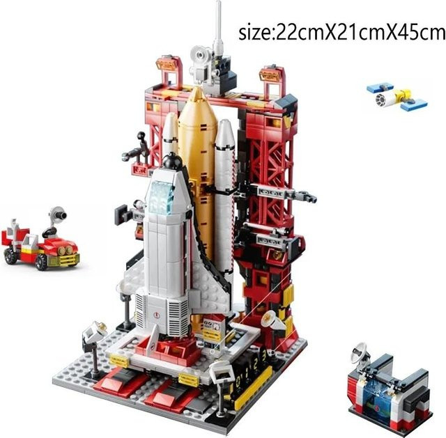 IAJIALE Weltraumrakete Startbausteine, Weltraum, ab 3 Jahre - Bild 1