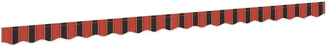 vidaXL Markisenschürze aus Polyester in Orange, Schwarz und Gelb, Breite: 4,5 m - Bild 1
