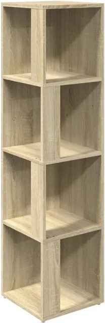 vidaXL Eckregal Sonoma-Eiche aus Holzwerkstoff, Farbe: Braun, B/T/H: 33 x 33 x 132 cm - Bild 1