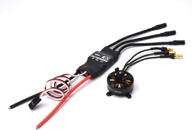 Queen Hobby 2206 1500KV Outrunner Brushless Motor mit 20A ESC, Zubehör - Bild 1