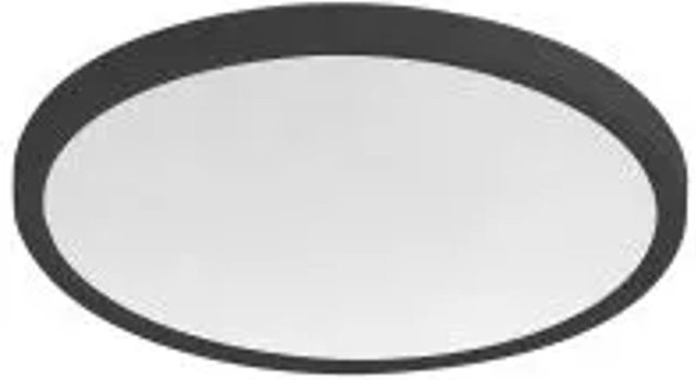 NETTLIFE LED Deckenleuchte aus Kunststoff in Schwarz, quadratisch, Warmweiß - Bild 1