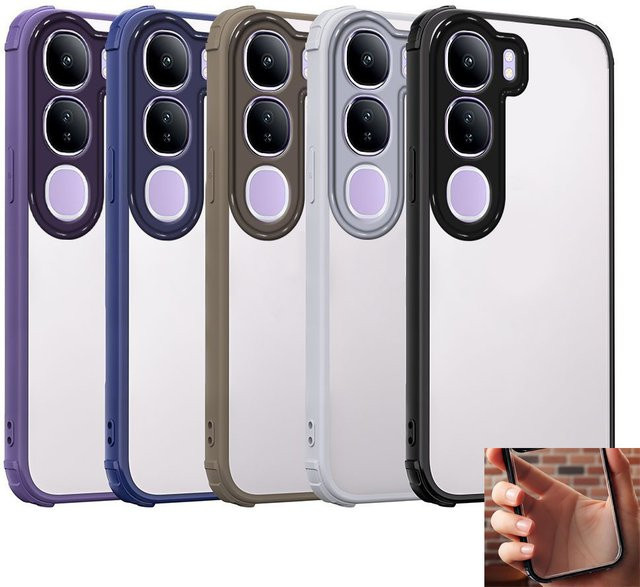 Vivo Handyhülle für Vivo Y21d und Vivo Y31 5G 2025, stoßfeste Acryl-Schutzhülle in Blau - Bild 1