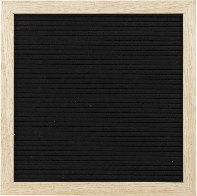 Securit Letterboard aus lackiertem Teakholz in Braun, B/H: 30 x 30 cm - Bild 1