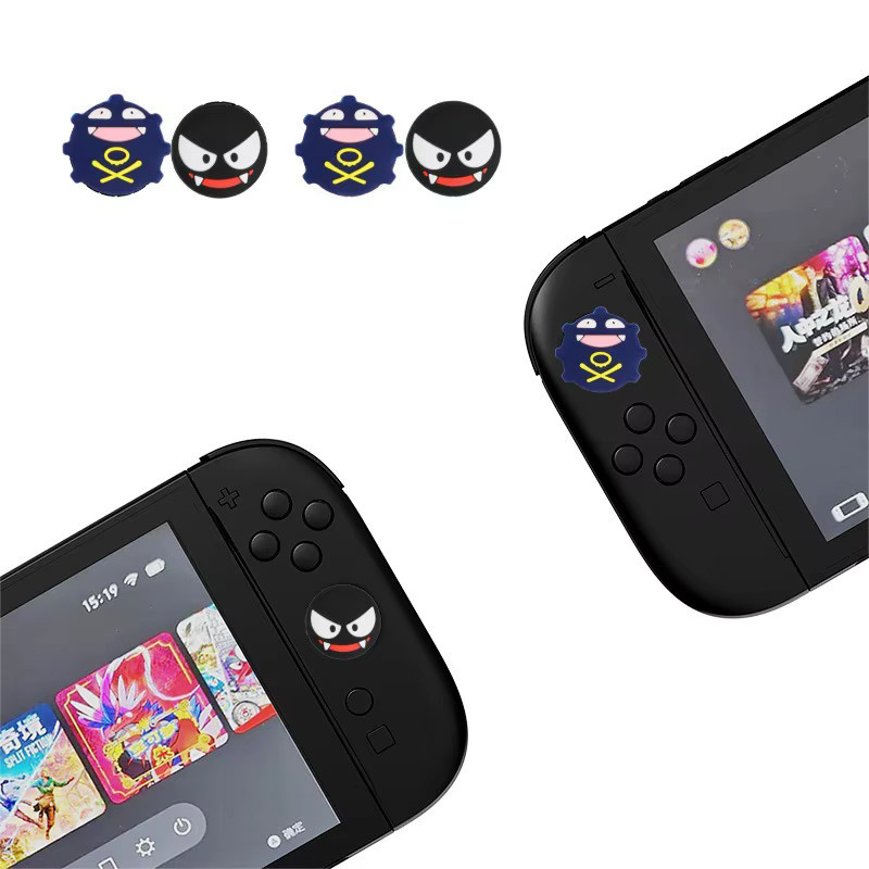 Potdemiel 4er-Set Pokemon Arbok und Weezing Joystick Caps für Nintendo Switch 2 Controller, Multicolor - Bild 2