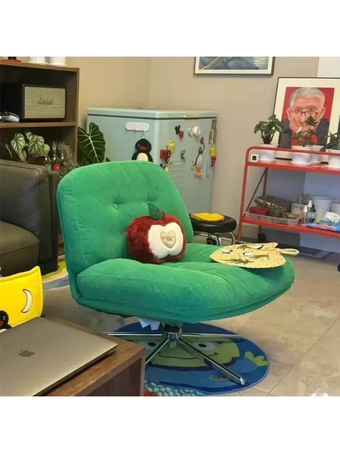 MOYU Loungesessel aus Cord für dein Wohnzimmer in Blau oder Grün - Bild 4