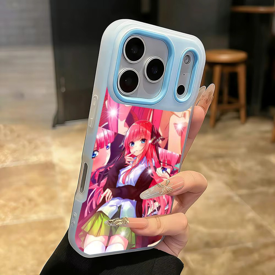Anime Girl N-Nino N-Nakano Handyhülle für iPhone 11 bis iPhone 17 Pro Max Plus Mini, transparente stoßfeste TPU-Schutzhülle - Bild 2