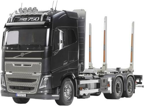Tamiya Volvo FH16 Globtrotter 750 6x4 Timber Truck, RC Modell-LKW Bausatz, 1:14 - Bild 1