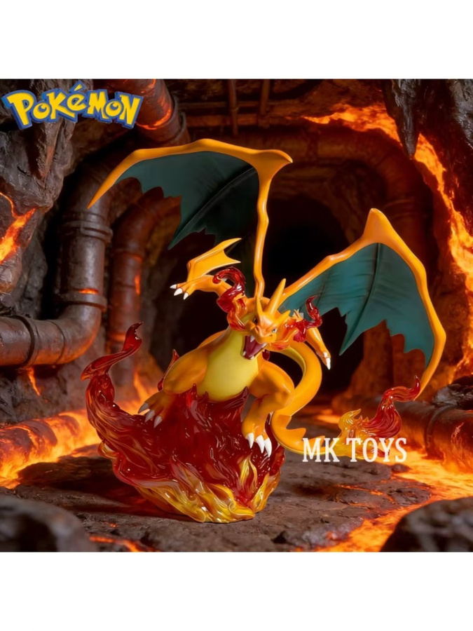 Bandai Pokémon Glurak, Actionfigur, Einzelfigur, Orange, Kunststoff - Bild 4