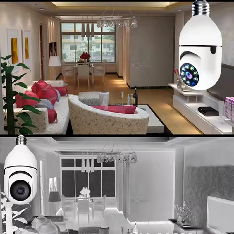 Wasserdichte 1080p IP-Außenkamera mit 360° Schwenkfunktion und Nachtzoom in Weiß - Bild 3