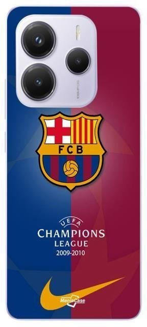 Xiaomi Redmi Note 14 5G Handyhülle Barcelona FC Real Madrid Champions League Maniacase in Multicolour - Bild 1
