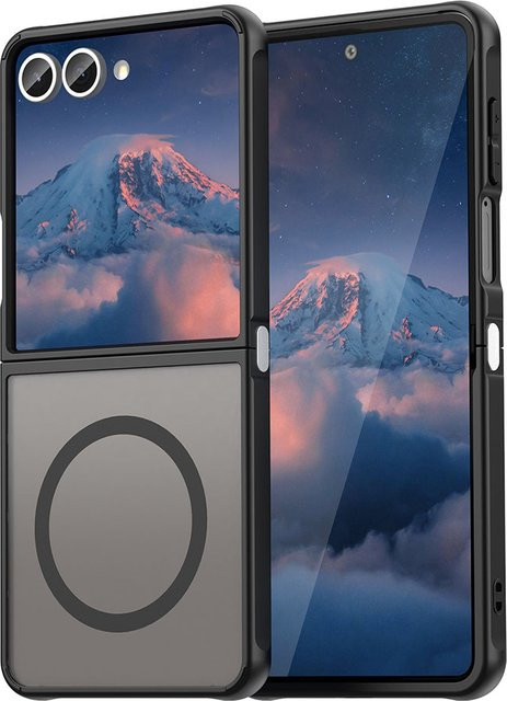 Techsuit HaloFrost II MagSafe-Hülle für Samsung Galaxy Z Flip7 F766, Schwarz - Bild 1
