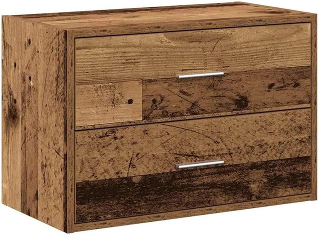 vidaXL Schrank mit 2 Schubladen in Altholz-Optik, Farbe Braun, B/T/H: 60 x 31 x 40 cm - Bild 1