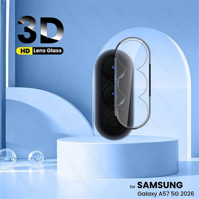 Samsung Galaxy A57 A37 5G 2026 3D gebogene Kameramodul-Schutzfolie aus gehärtetem Glas in Transparent - Bild 1