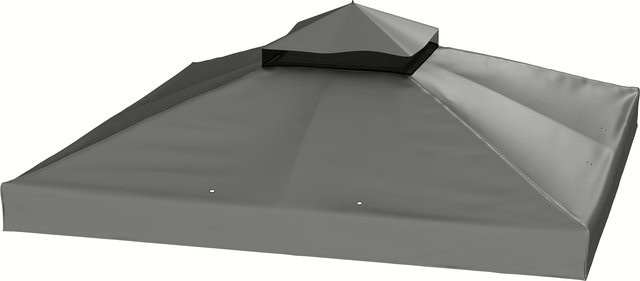 Outsunny Ersatzdach für Pavillon aus Oxford-Stoff, wasserdicht, Dunkelgrau, B/H/L: 300 x 1 x 300 cm - Bild 1